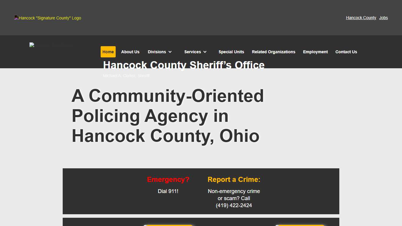 Hancock County Sheriff's Office | HOME