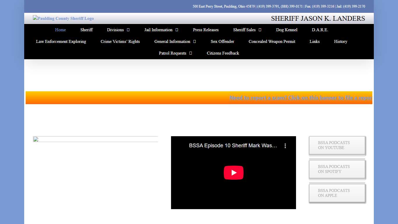 Paulding County Ohio Sheriff's Office Home Page